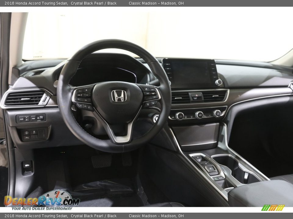 2018 Honda Accord Touring Sedan Crystal Black Pearl / Black Photo #6