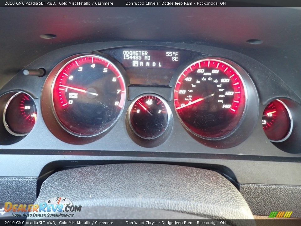 2010 GMC Acadia SLT AWD Gold Mist Metallic / Cashmere Photo #27