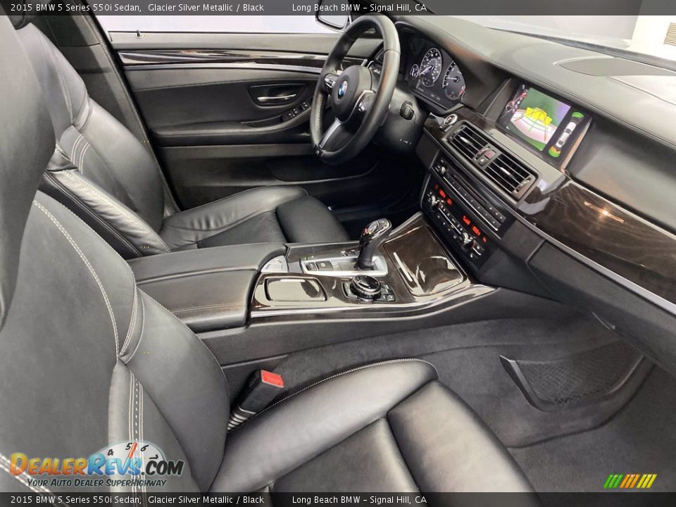 Front Seat of 2015 BMW 5 Series 550i Sedan Photo #33