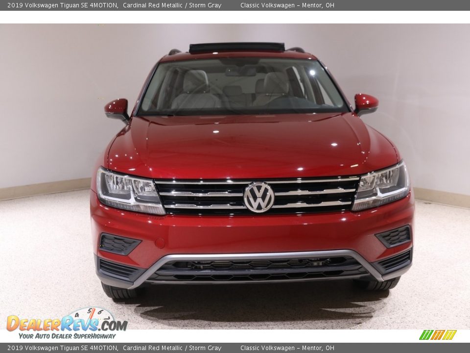 2019 Volkswagen Tiguan SE 4MOTION Cardinal Red Metallic / Storm Gray Photo #2