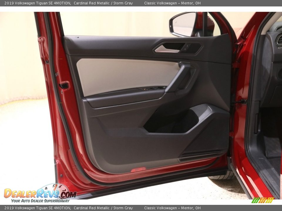 2019 Volkswagen Tiguan SE 4MOTION Cardinal Red Metallic / Storm Gray Photo #4