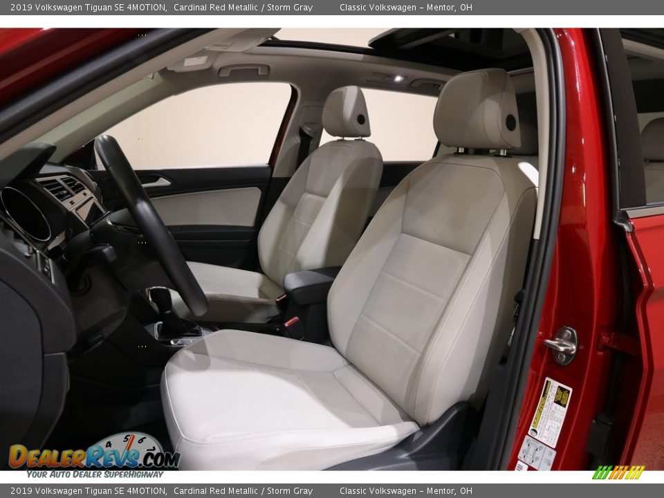 2019 Volkswagen Tiguan SE 4MOTION Cardinal Red Metallic / Storm Gray Photo #5