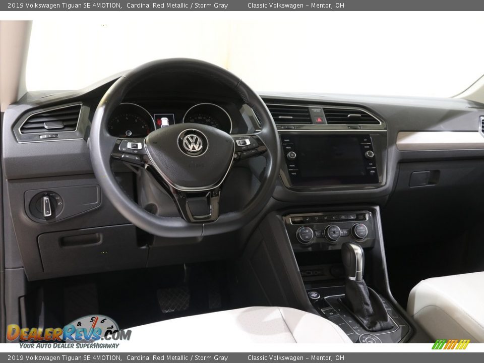 2019 Volkswagen Tiguan SE 4MOTION Cardinal Red Metallic / Storm Gray Photo #6