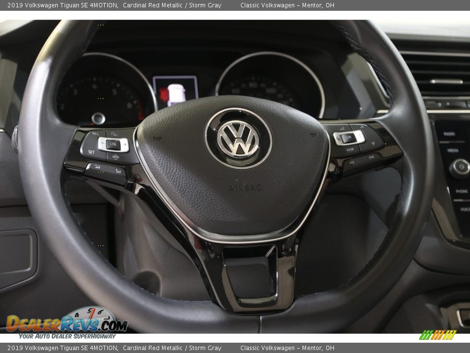 2019 Volkswagen Tiguan SE 4MOTION Cardinal Red Metallic / Storm Gray Photo #7