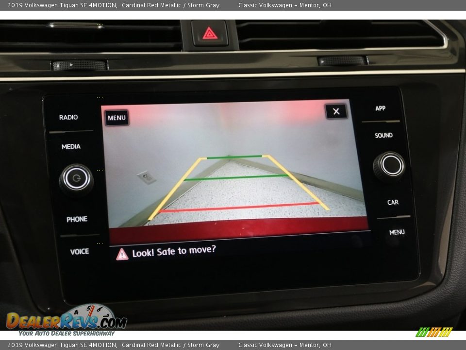 2019 Volkswagen Tiguan SE 4MOTION Cardinal Red Metallic / Storm Gray Photo #12
