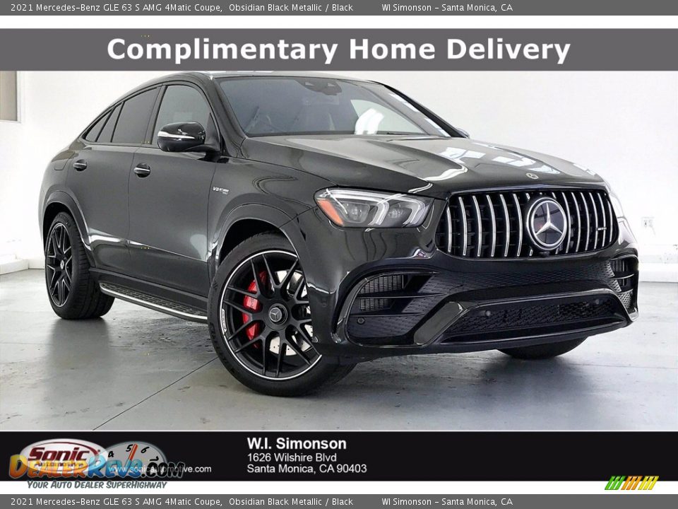 2021 Mercedes-Benz GLE 63 S AMG 4Matic Coupe Obsidian Black Metallic / Black Photo #1