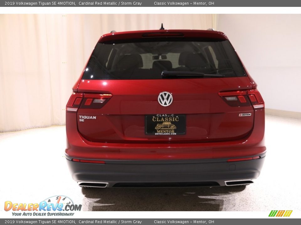 2019 Volkswagen Tiguan SE 4MOTION Cardinal Red Metallic / Storm Gray Photo #18