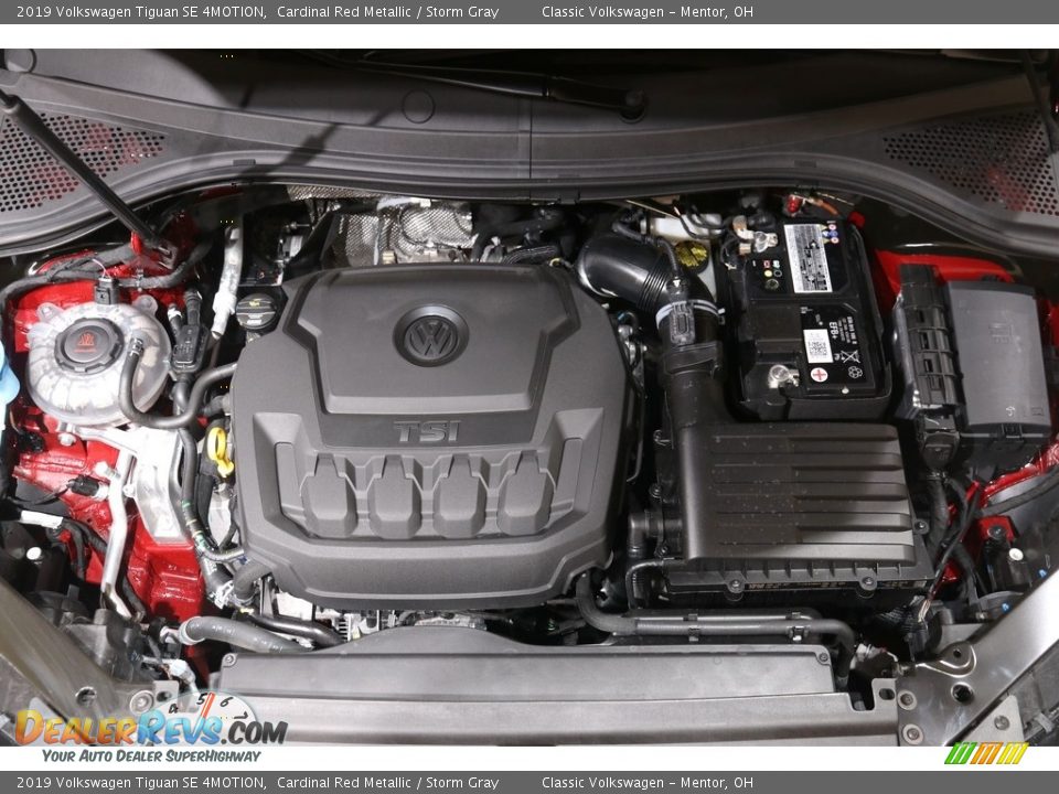 2019 Volkswagen Tiguan SE 4MOTION Cardinal Red Metallic / Storm Gray Photo #19