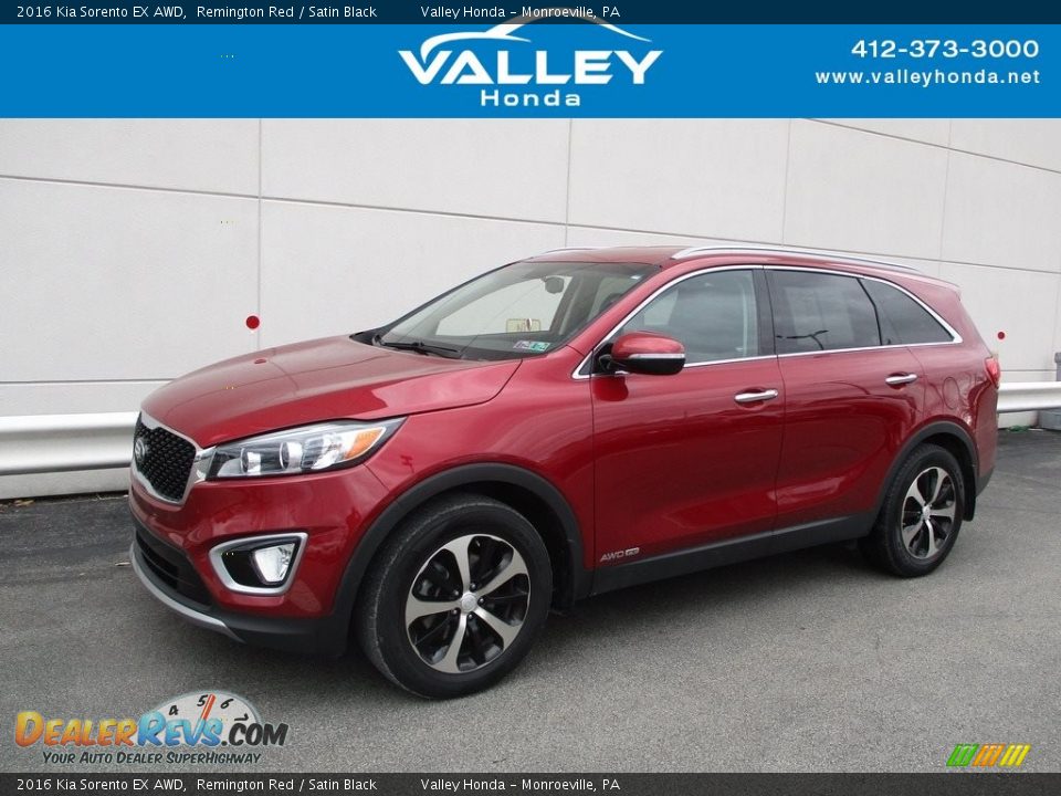 2016 Kia Sorento EX AWD Remington Red / Satin Black Photo #1