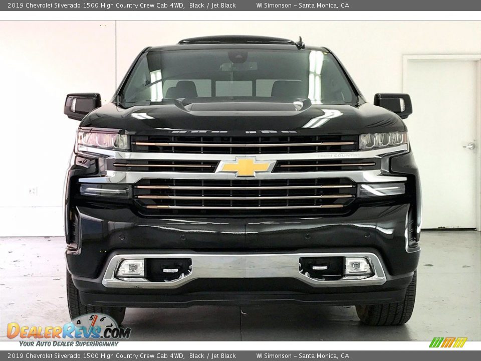 2019 Chevrolet Silverado 1500 High Country Crew Cab 4WD Black / Jet Black Photo #2