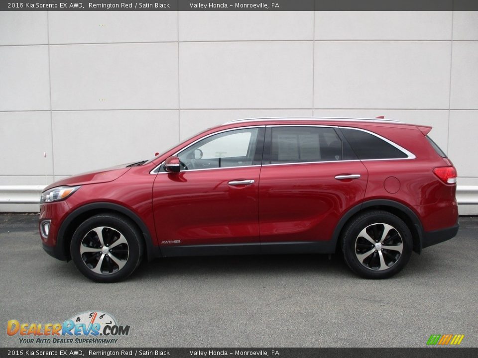 2016 Kia Sorento EX AWD Remington Red / Satin Black Photo #2