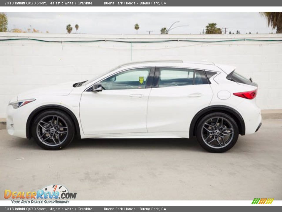 2018 Infiniti QX30 Sport Majestic White / Graphite Photo #8