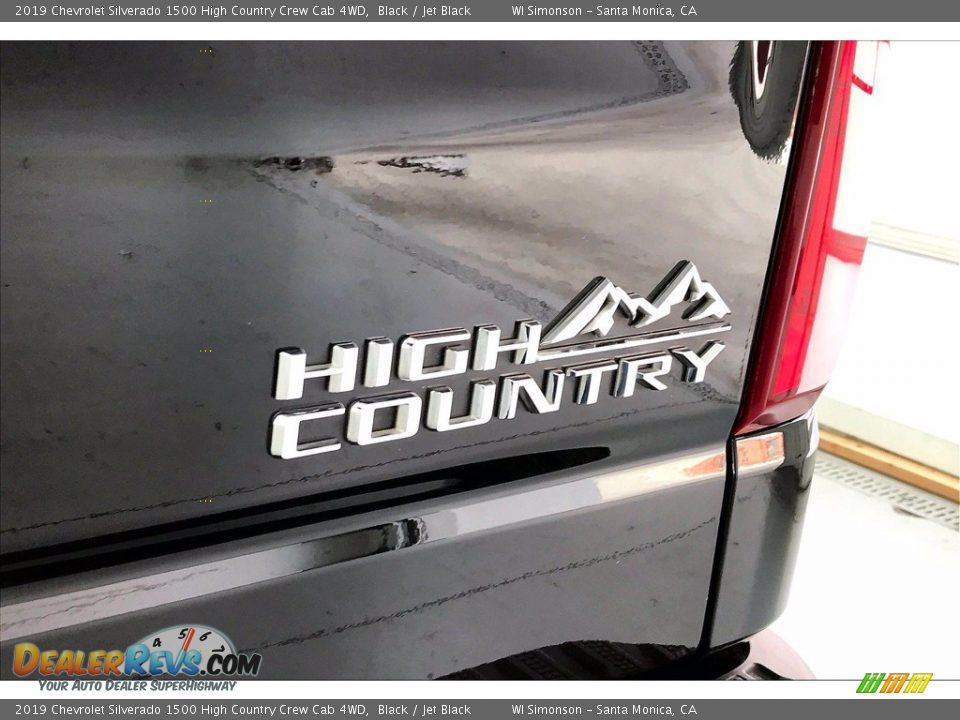 2019 Chevrolet Silverado 1500 High Country Crew Cab 4WD Black / Jet Black Photo #7