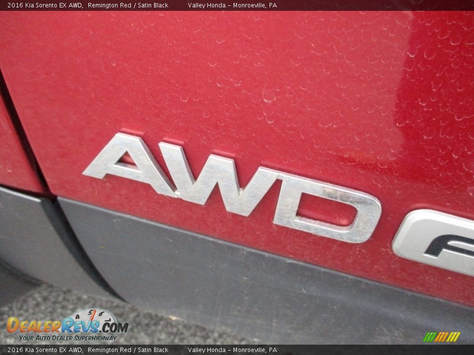 2016 Kia Sorento EX AWD Remington Red / Satin Black Photo #9