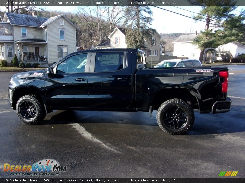 2021 Chevrolet Silverado 1500 LT Trail Boss Crew Cab 4x4 Black / Jet Black Photo #5