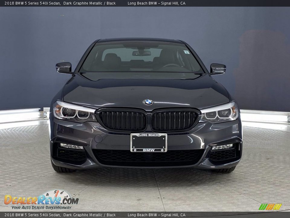 2018 BMW 5 Series 540i Sedan Dark Graphite Metallic / Black Photo #2