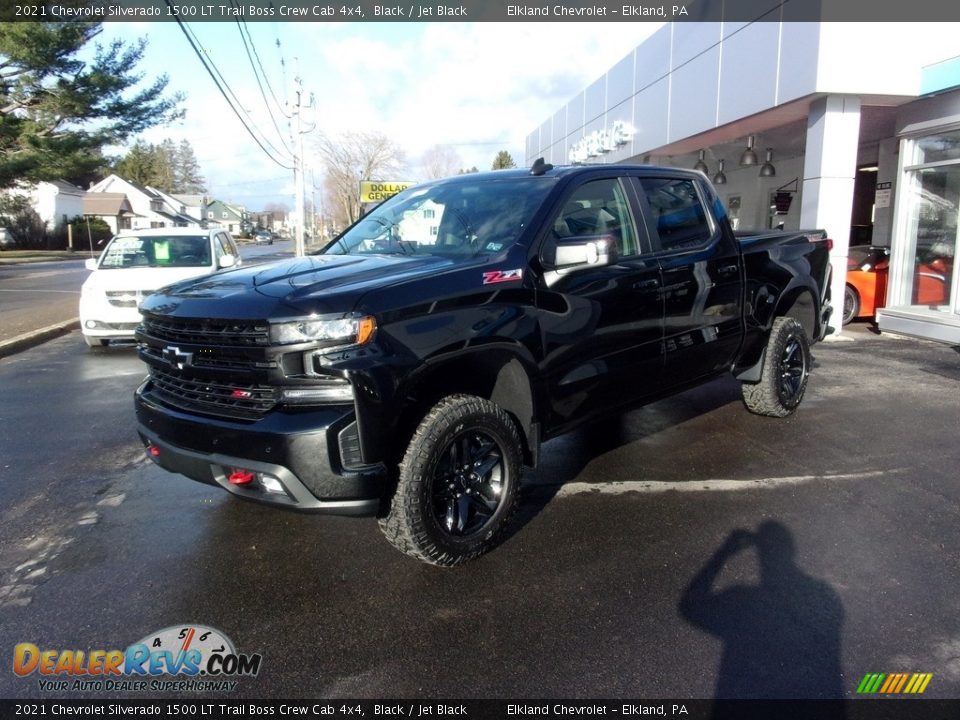 2021 Chevrolet Silverado 1500 LT Trail Boss Crew Cab 4x4 Black / Jet Black Photo #6