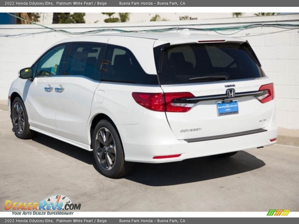2022 Honda Odyssey Elite Platinum White Pearl / Beige Photo #2