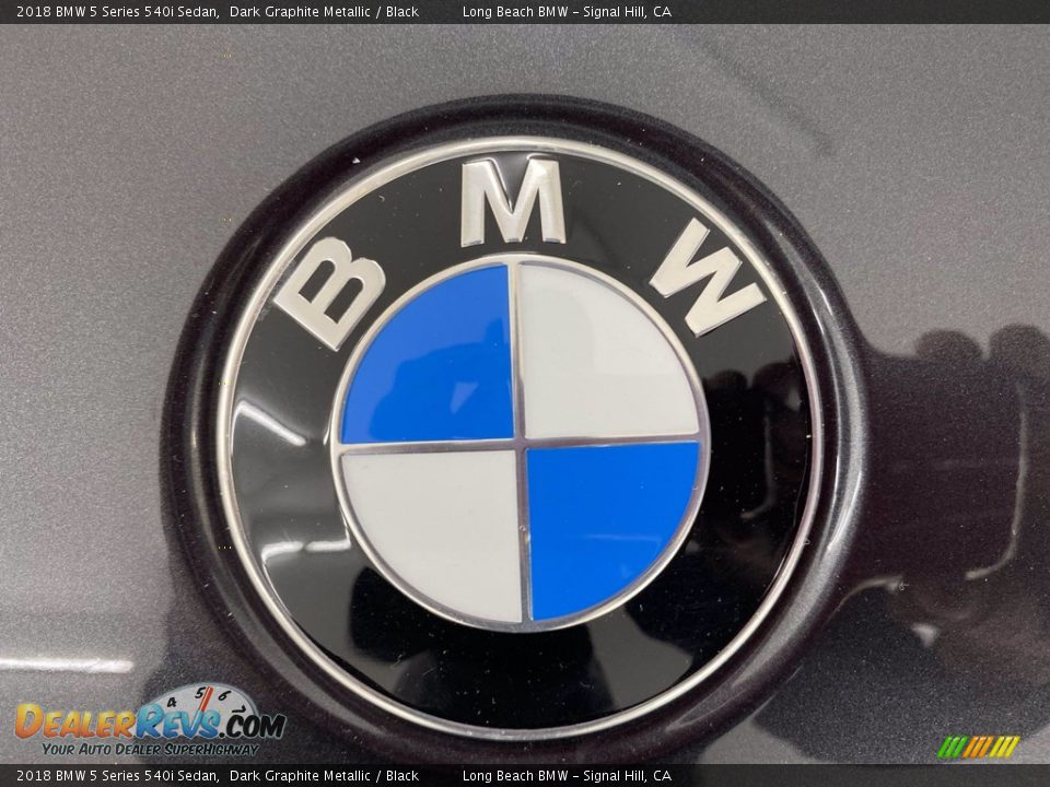 2018 BMW 5 Series 540i Sedan Dark Graphite Metallic / Black Photo #8