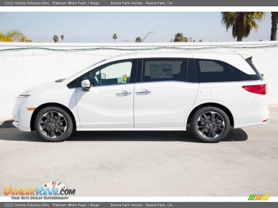 2022 Honda Odyssey Elite Platinum White Pearl / Beige Photo #4