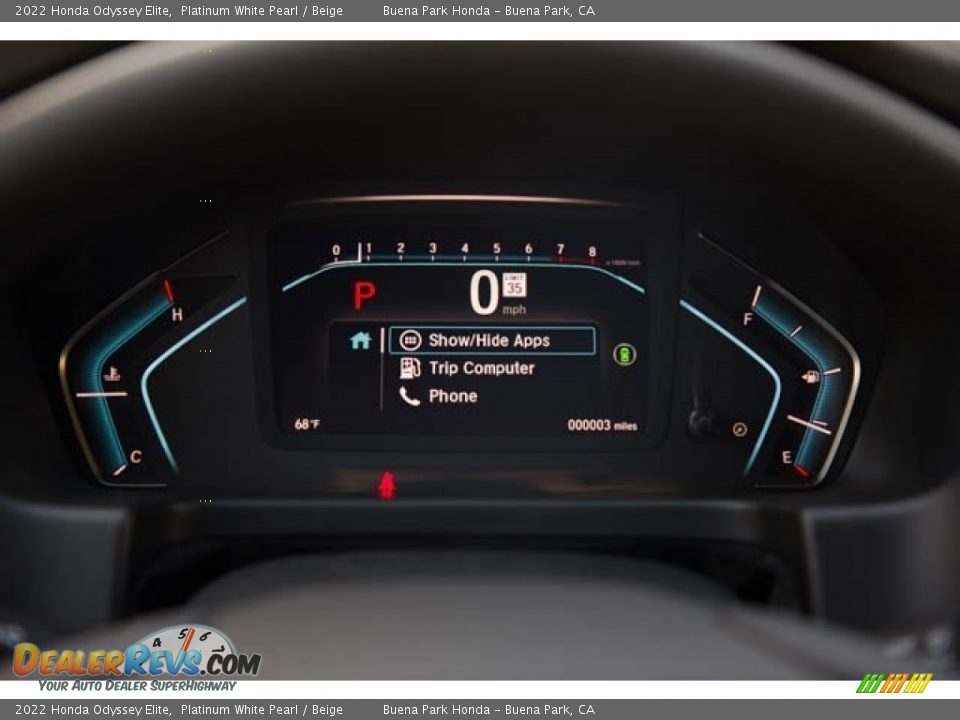 2022 Honda Odyssey Elite Gauges Photo #16