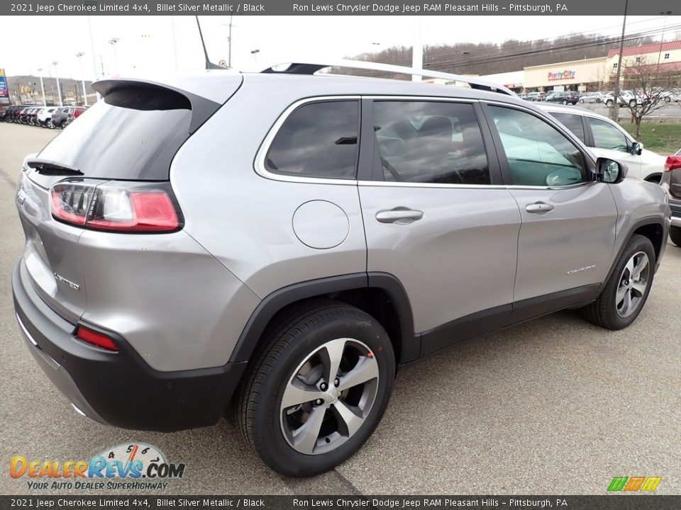 2021 Jeep Cherokee Limited 4x4 Billet Silver Metallic / Black Photo #6