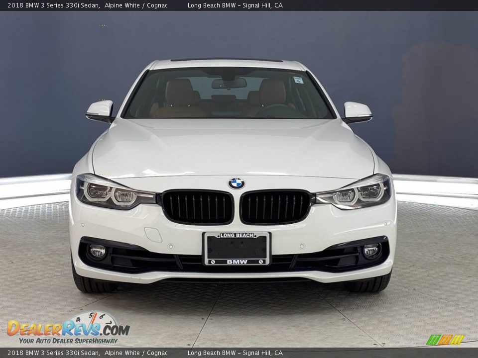 2018 BMW 3 Series 330i Sedan Alpine White / Cognac Photo #2