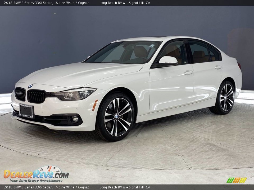 2018 BMW 3 Series 330i Sedan Alpine White / Cognac Photo #3