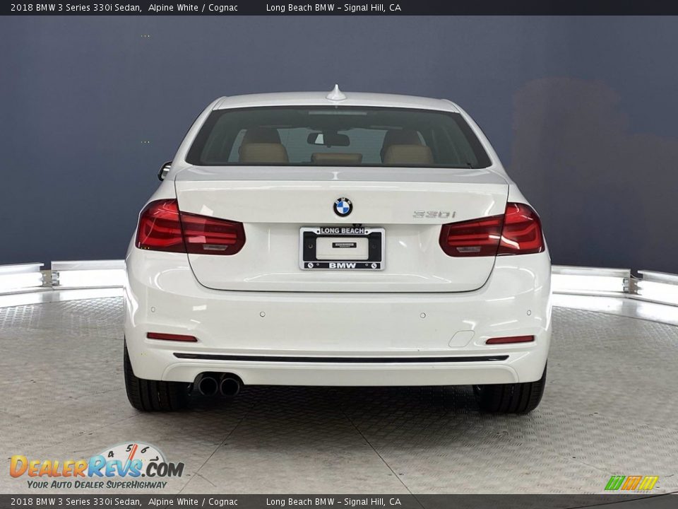 2018 BMW 3 Series 330i Sedan Alpine White / Cognac Photo #4