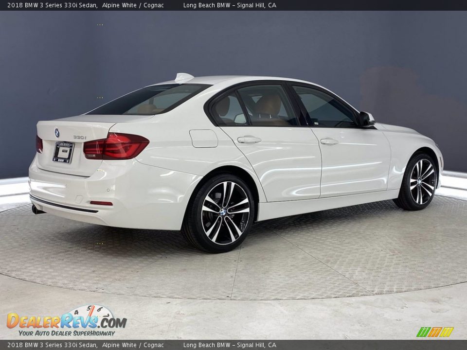 2018 BMW 3 Series 330i Sedan Alpine White / Cognac Photo #5