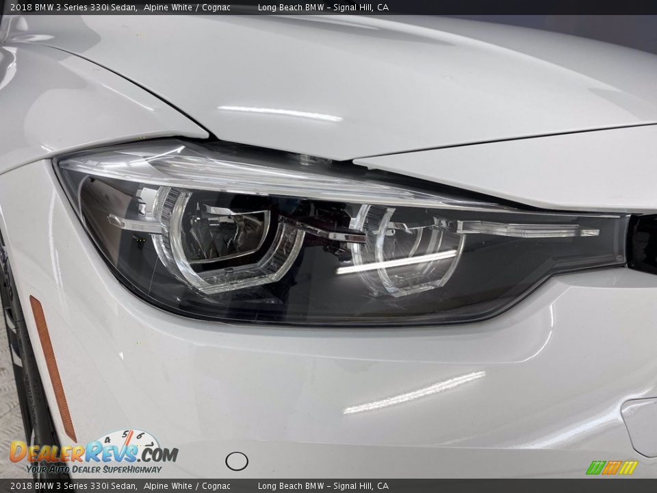 2018 BMW 3 Series 330i Sedan Alpine White / Cognac Photo #7