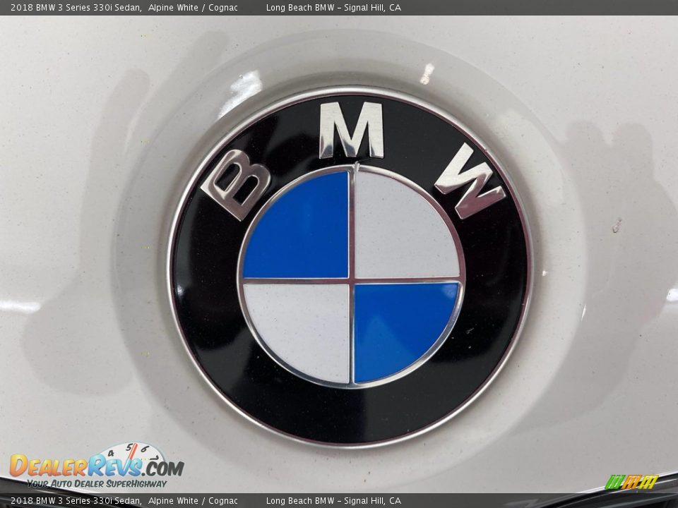 2018 BMW 3 Series 330i Sedan Alpine White / Cognac Photo #8