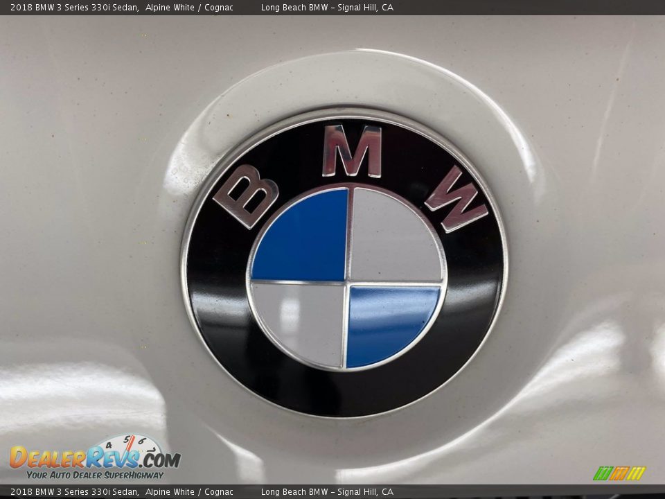 2018 BMW 3 Series 330i Sedan Alpine White / Cognac Photo #10
