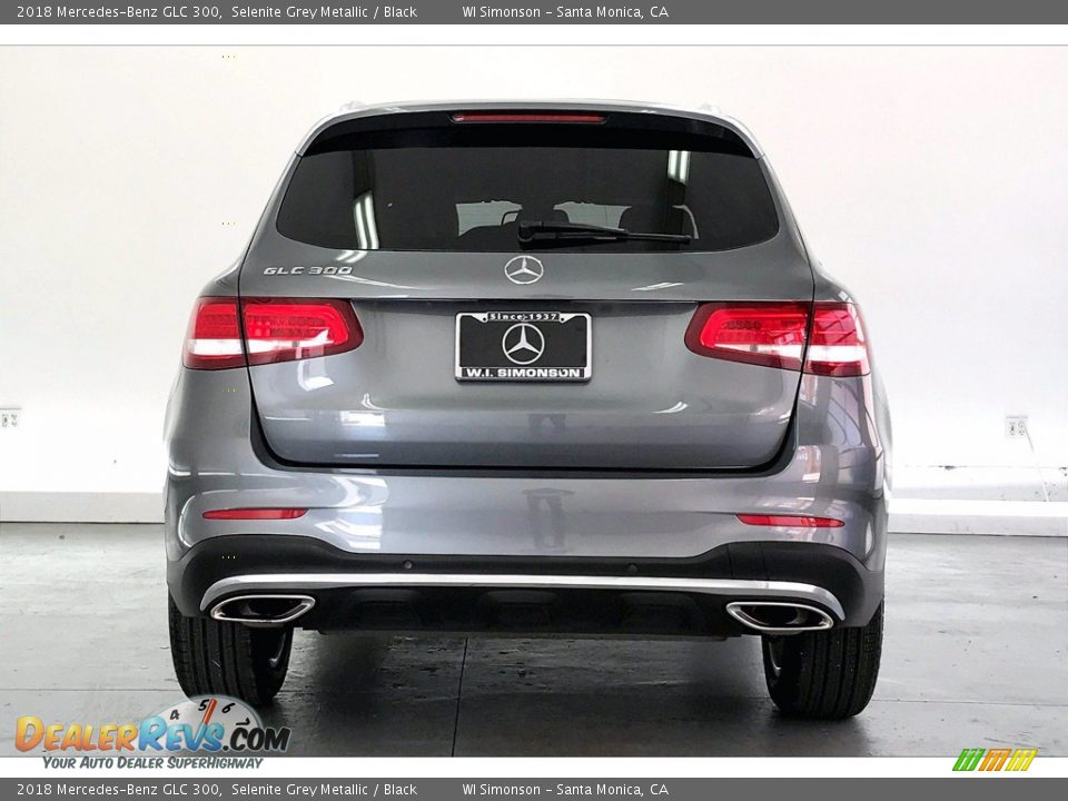 2018 Mercedes-Benz GLC 300 Selenite Grey Metallic / Black Photo #3