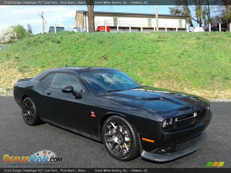 2018 Dodge Challenger R/T Scat Pack Pitch Black / Black Photo #4