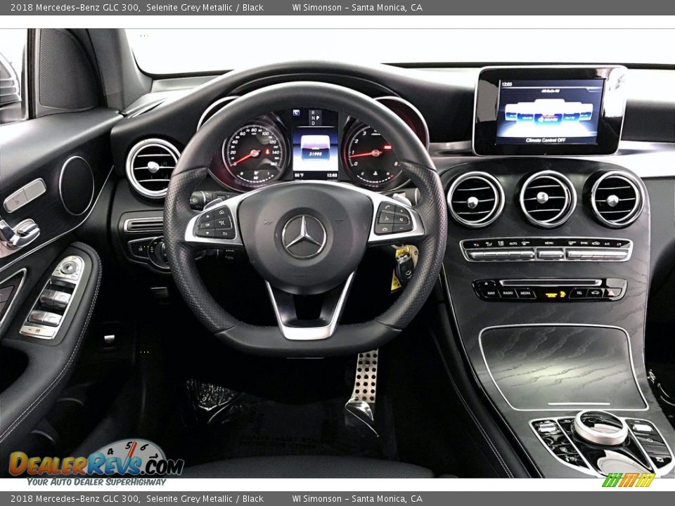 2018 Mercedes-Benz GLC 300 Selenite Grey Metallic / Black Photo #4