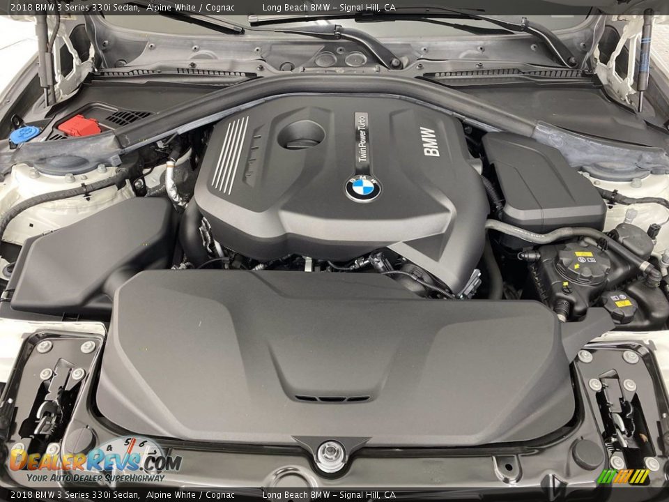 2018 BMW 3 Series 330i Sedan Alpine White / Cognac Photo #12