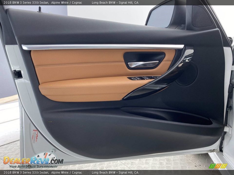 2018 BMW 3 Series 330i Sedan Alpine White / Cognac Photo #13