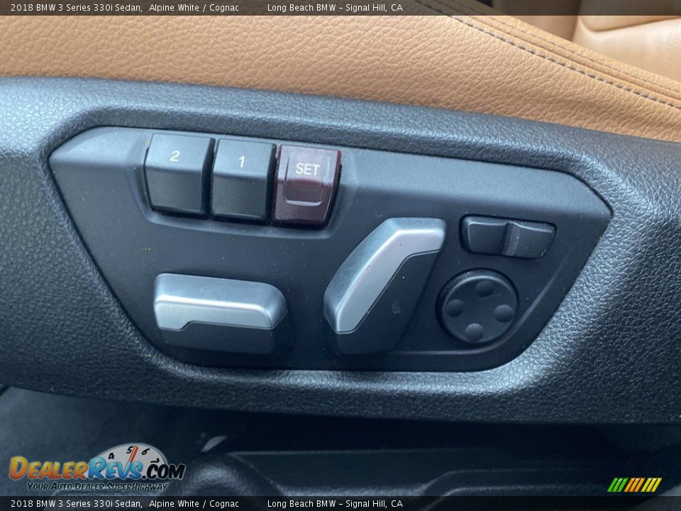 2018 BMW 3 Series 330i Sedan Alpine White / Cognac Photo #15
