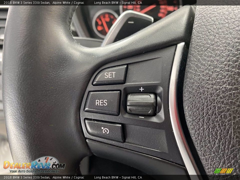 2018 BMW 3 Series 330i Sedan Alpine White / Cognac Photo #19