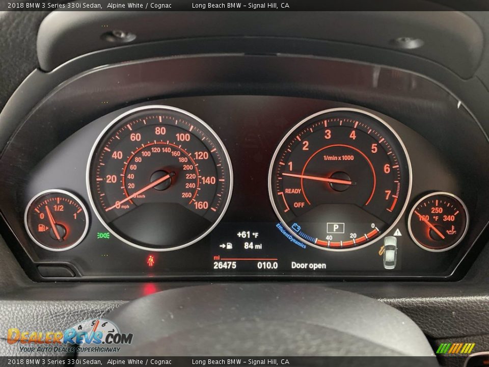 2018 BMW 3 Series 330i Sedan Alpine White / Cognac Photo #21