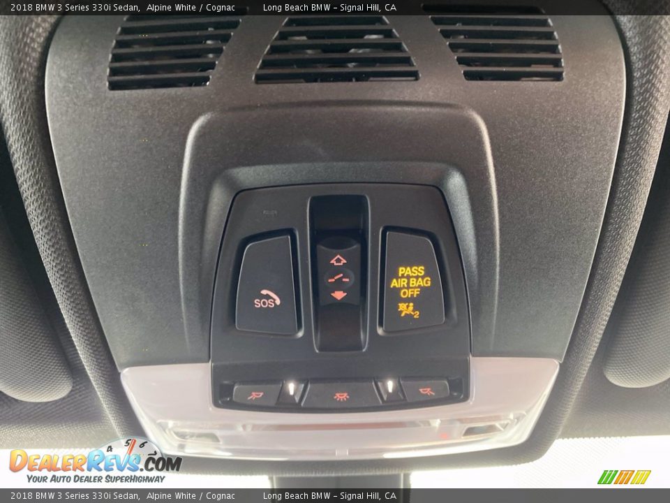 2018 BMW 3 Series 330i Sedan Alpine White / Cognac Photo #30