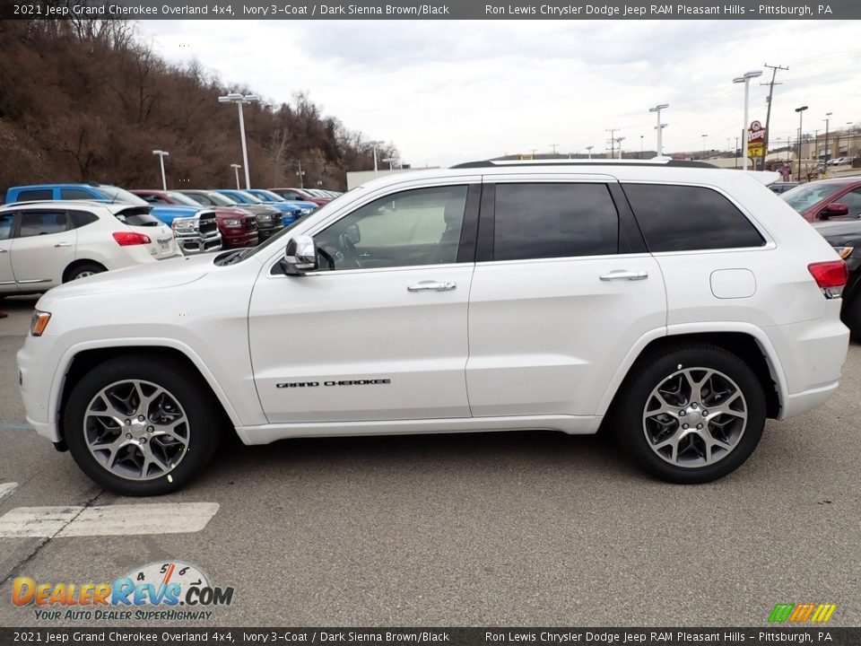 2021 Jeep Grand Cherokee Overland 4x4 Ivory 3-Coat / Dark Sienna Brown/Black Photo #2