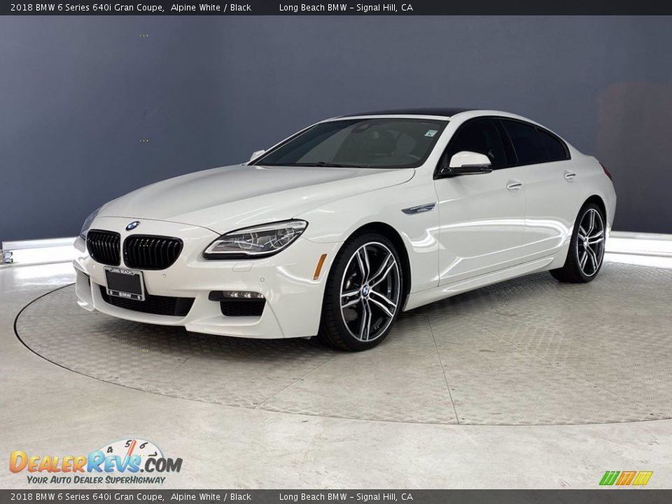 2018 BMW 6 Series 640i Gran Coupe Alpine White / Black Photo #3