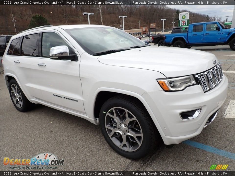 2021 Jeep Grand Cherokee Overland 4x4 Ivory 3-Coat / Dark Sienna Brown/Black Photo #8