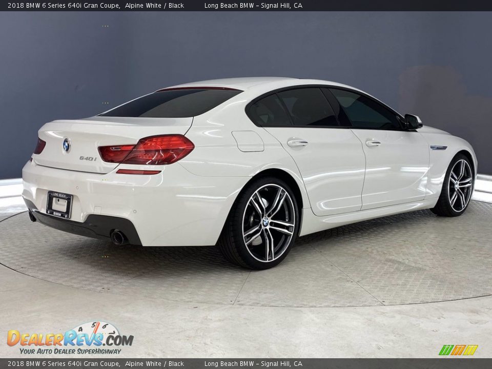 2018 BMW 6 Series 640i Gran Coupe Alpine White / Black Photo #5