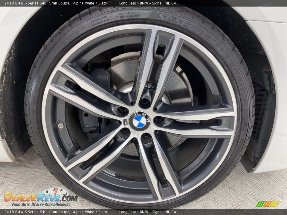 2018 BMW 6 Series 640i Gran Coupe Alpine White / Black Photo #6