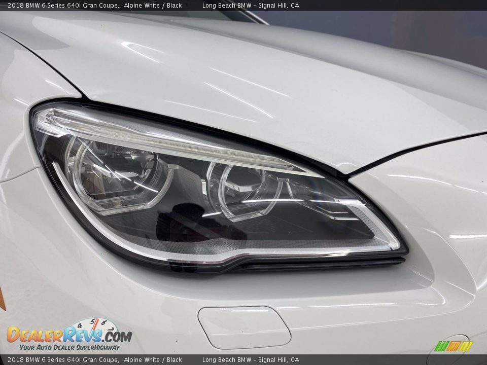 2018 BMW 6 Series 640i Gran Coupe Alpine White / Black Photo #7