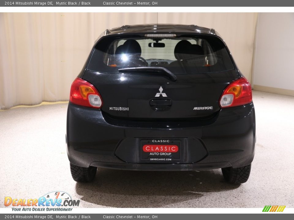 2014 Mitsubishi Mirage DE Mystic Black / Black Photo #15