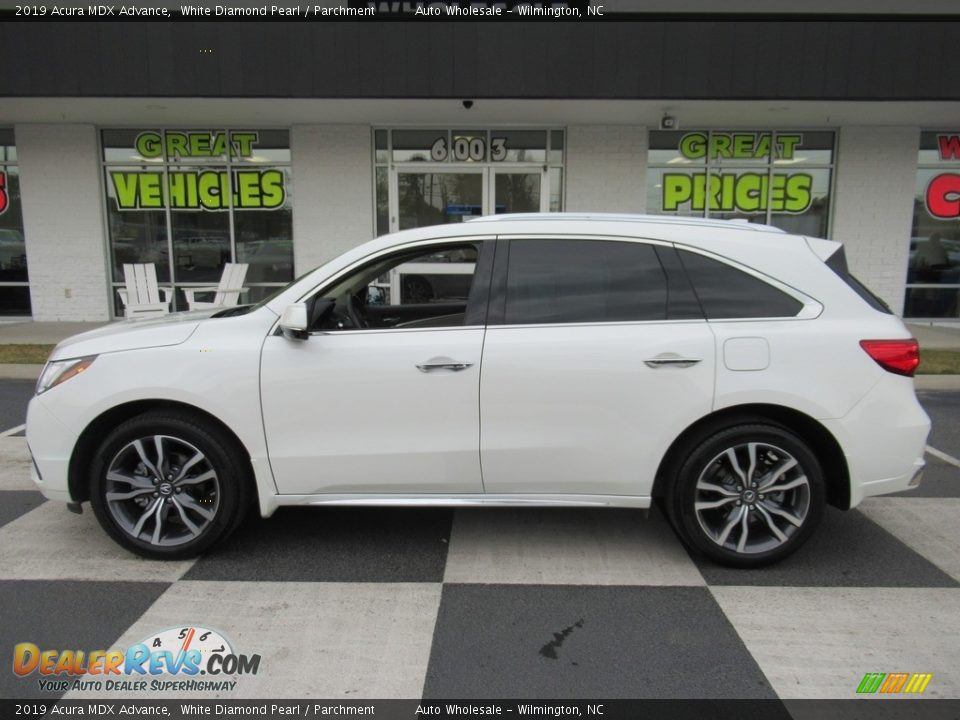 2019 Acura MDX Advance White Diamond Pearl / Parchment Photo #1